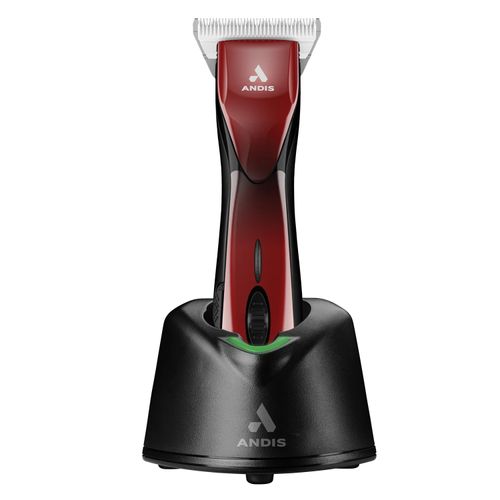 Andis Pulse ZR II Red - profesjonalna maszynka bezprzewodowa, 5-biegowa z 2 akumulatorami i szerokim ostrzem CeramicEdge nr 30 (0,5mm)