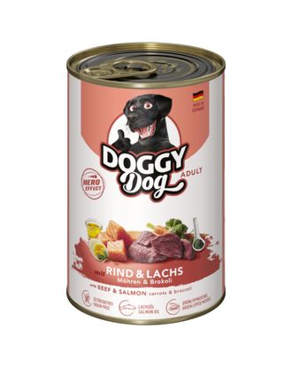 Doggy Dog Beef & Salmon - bezzbożowa mokra karma dla psa, z wołowiną i łososiem