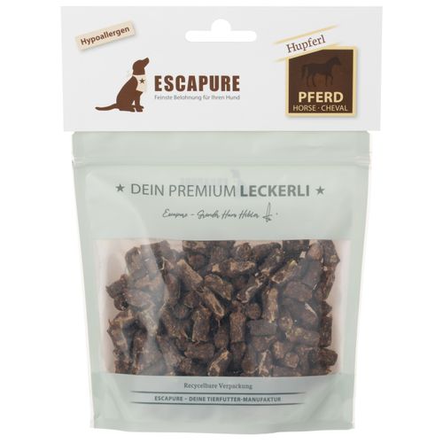 Escapure Premium Hupferl Pferd 150g - hipoalergiczne przysmaki dla psa, konina z warzywami