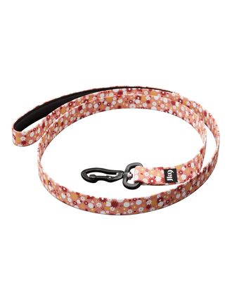 Julius-K9 MoreColor Leash Pink Flowers 120cm - smycz taśmowa dla psa, wzór w kwiaty
