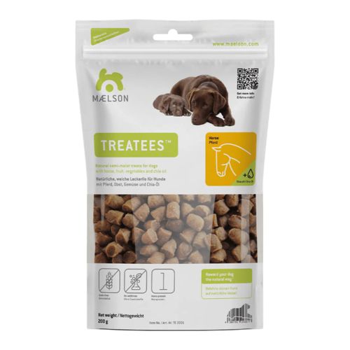 Maelson Treatees Horse 200g - naturalne przysmaki dla psa, mięsne kąski z koniny