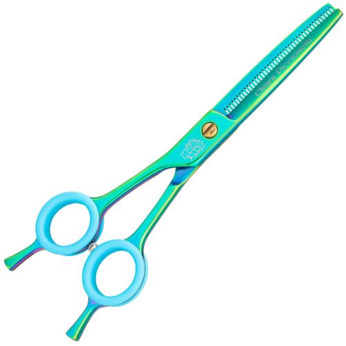 Profesionalne, jednostronne degażówki marki P&W Scissors (by Nick Kontos), model Hulk. Wykonane zostały z najwyższej jakości stali, pokrytej powłoką opalizującą w kolorze zielonym.