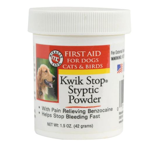 Miracle Care Kwik Stop Styptic Powder - proszek tamujący krwawienie, dla psów, kotów i ptaków