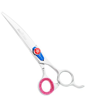 Kenchii Five Star Offset Curved Scissors - nożyczki groomerskie, gięte, offsetowe