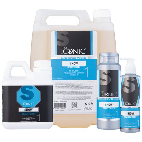 True Iconic Show Beauty Bath - szampon dogłębnie myjący do każdego typu sierści, koncentrat