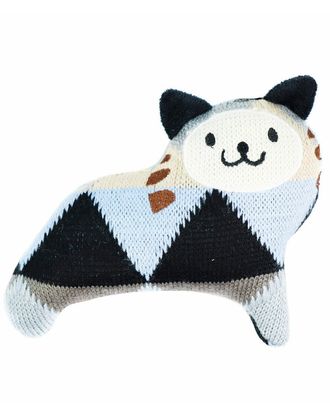 Record Knitted Cat Pedro Dog Toy - piszcząca zabawka dla psa, kot Pedro