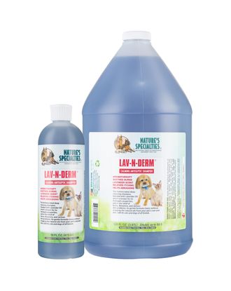 Nature's Specialties Lav-N-Derm Shampoo - łagodzący szampon antybakteryjny dla psa i kota, koncentrat 1:50