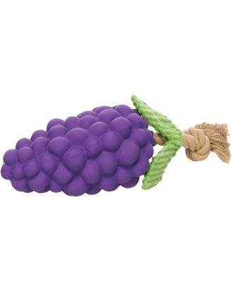 Flamingo Seezo Grape Toy - gumowa zabawka dla psa z efektami dźwiękowymi, winogrono