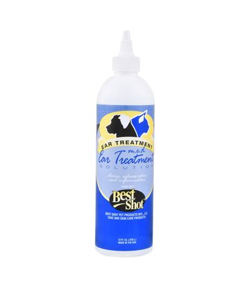 Best Shot M.E.D. Herbal Ear Cleaner - płyn do pielęgnacji uszu zwierząt o działaniu przeciwzapalnym i przeciwgrzybiczym - 355ml