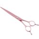 Jargem Pink Straight Scissors - Titanium Coated Grooming Shears