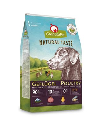 GranataPet Natural Taste Poultry - bezzbożowa karma dla psa, z drobiem - 4kg