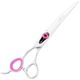 Kenchii Love Lefty Curved Scissors - profesjonalne, leworęczne nożyczki groomerskie z ergonomicznym uchwytem, gięte