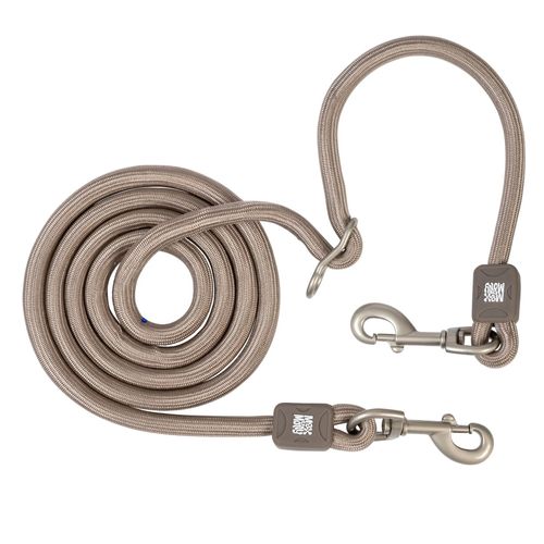 Max&Molly Rope Leash Matrix 2.0 200cm Sand - przepinana smycz linowa dla psa, piaskowy beż