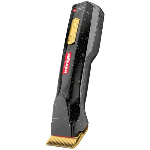 Heiniger Sirius Gold Hair Clipper - maszynka fryzjerska bezprzewodowa, dwubiegowa, zestaw z ostrzem 0,5mm