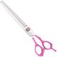 Jargem Pink Blenders 7.5" – Single-Sided Thinning Scissors with Decorative Screw, 50 Teeth