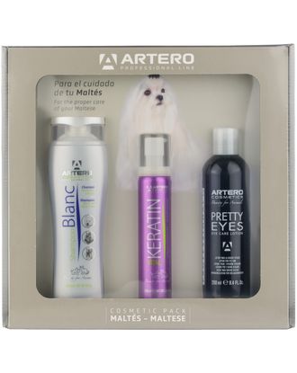 Artero Cosmetic Pack Maltese - zestaw kosmetyków dla ras psów o białym i jasnym umaszczeniu