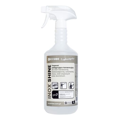 Eco Shine Inox Shine 1L - preparat do czyszczenia stali nierdzewnej, kwasoodpornej
