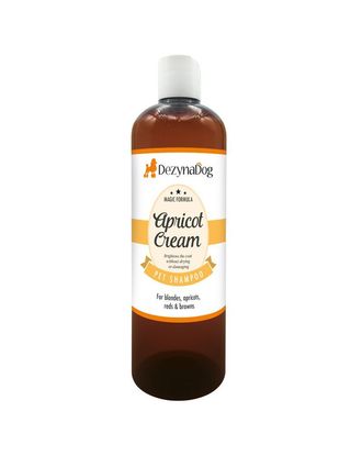 DezynaDog Magic Formula Apricot Cream Shampoo - szampon wzmacniający rudy, płowy, brązowy, złoty kolor sierści, koncentrat 1:10 - 500ml