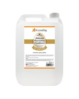 DezynaDog Crown & Glory Intensive Nourishing Conditioner - luksusowa odżywka nawilża, regeneruje, ułatwia rozczesywanie sierści psa, koncentrat 1:5 - 5L