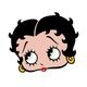 Dashi Vintage Betty Back Harness - regulowane szelki guard dla psa, wzór Betty Boop, czerwone
