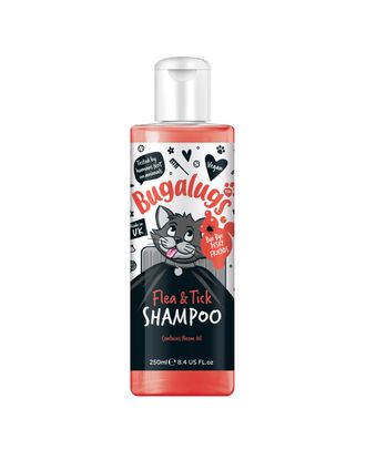 Bugalugs Flea & Tick Cat Shampoo - szampon przeciw pchłom i kleszczom dla kota, z olejkiem Neem