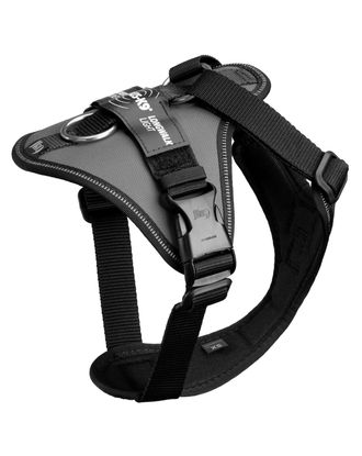 Julius-K9 IDC Longwalk Light Harness Anthracite - lekkie szelki trekkingowe dla psa, z kieszonką na GPS, szare