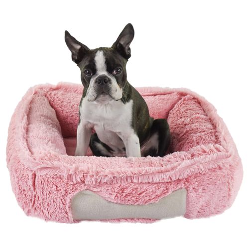 Blovi Bed Fluffy Bone Pink - mięciutkie, puszyste i relaksacyjne legowisko dla psa, pudrowy róż