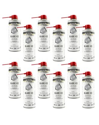 Wahl Blade Ice Spray 4w1 - preparat do chłodzenia, czyszczenia, oliwienia i ochrony ostrzy - Zestaw 12 szt