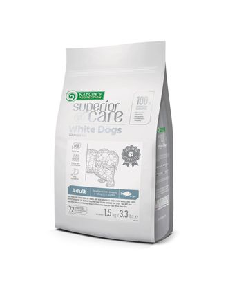 Nature’s Protection Superior Care White Dogs White Fish Small Breeds Adult - karma dla białych psów małych ras, z rybą - 1,5kg