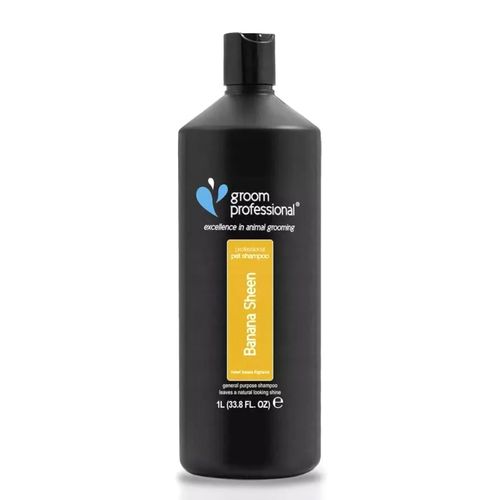 Groom Professional Banana Sheen Shampoo 4l - nawilżający szampon bananowy do każdego typu sierści, koncentrat 1:12