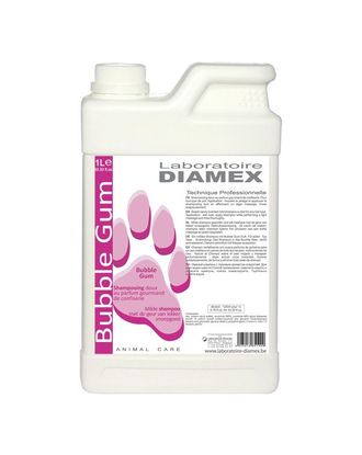 Diamex Bubble Gum - szampon do każdego rodzaju sierści, o zapachu gumy balonowej, koncentrat 1:8 - 1L