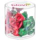 Blovi Christmas Bows Snowflake 25szt. - czerwone i zielone świąteczne kokardki dla psa, wzór w śnieżynki