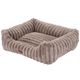 Biglo Cobe Mocca - Comfortable & Soft Corduroy Fleece Sofa Dog Bed, Brownish Grey