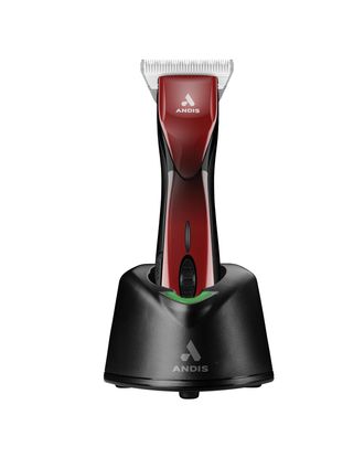 Andis Pulse ZR II Red - profesjonalna maszynka bezprzewodowa, 5-biegowa z 2 akumulatorami i szerokim ostrzem CeramicEdge nr 30 (0,5mm)