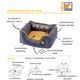 Kiwi Walker Running Sofa Pet Bed Pink - legowisko dla psa z pianką memory foam, różowe