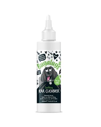 Bugalugs Ear Cleaner 200ml - delikatny płyn do czyszczenia uszu psa i kota