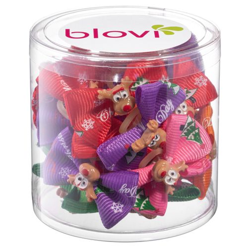 Blovi Christmas Bows Reindeer 25szt. -  świąteczne kokardki z reniferem dla psa, na gumce