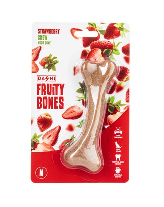 Dashi Fruity Bone Strawberry - gryzak dla psa, z aromatem truskawkowym