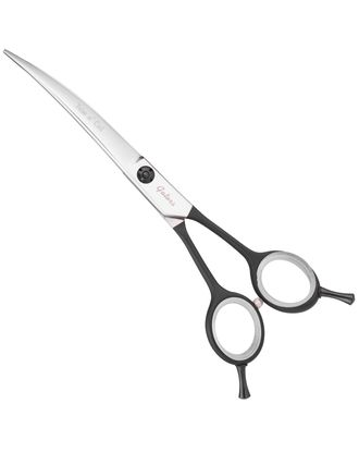 Geib Gator Trim 'n' Cut Curved Scissors - lekkie, ostre i poręczne nożyczki gięte z teflonowym uchwytem i cienkimi ostrzami