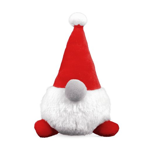 Dashi Xmas Plush Gnome 15cm - świąteczna zabawka dla psa, pluszowy skrzat z piszczałką