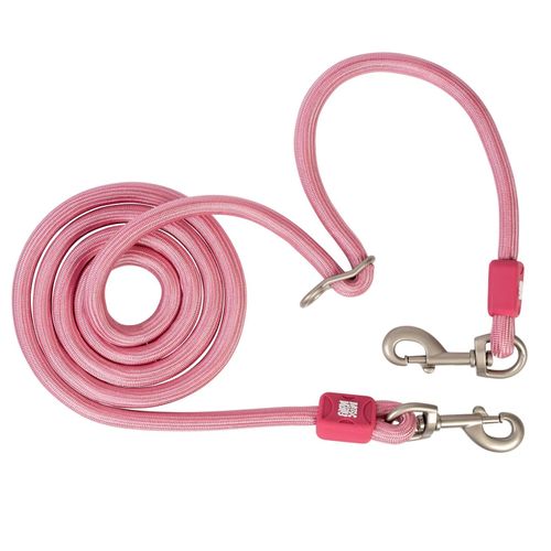 Max&Molly Rope Leash Matrix 2.0 200cm Rose - przepinana smycz linowa dla psa, różowa
