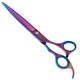 Geib Silver Rainbow Kiss Straight Scissors - wysokiej jakości nożyczki proste z mikroszlifem i tęczowym wykończeniem