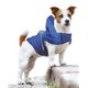 Record Alpine Coat - sportowa kurtka dla psa z kapturem i kieszonką, niebieska
