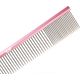 Yuup! Pink Comb 25cm - lekki, aluminiowy grzebień z mieszanym rozstawem ząbków 80:20, różowy