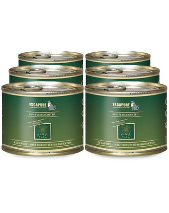 Escapure Topferl Wild mit Huhn - bezzbożowa mokra karma dla kota, gulasz z dziczyzny i kurczaka - 6x 200g