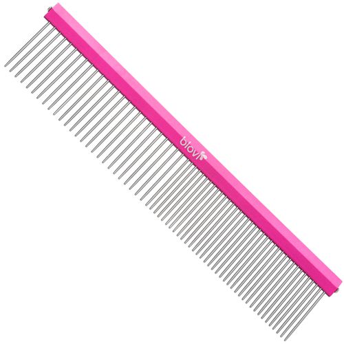 Blovi Ultralight Comb 19cm - bardzo lekki grzebień metalowy dla psa, mieszany rozstaw pinów (50/50)