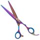 Geib Gold Rainbow Kiss Straight Scissors - wysokiej jakości nożyczki proste z mikroszlifem i tęczowym wykończeniem