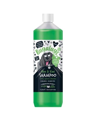 Bugalugs Aloe & Kiwi Shampoo - łagodząco-nawilżający szampon dla psa, koncentrat 1:10 - 1L
