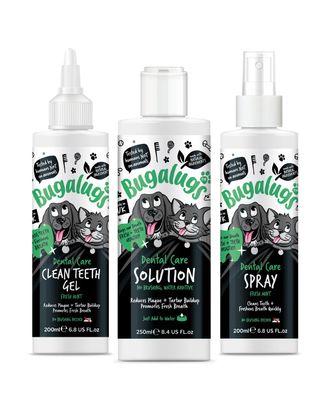 Bugalugs No Brushing Kit - zestaw do higieny jamy ustnej psa i kota, niewymagający szczotkowania