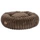 Biglo Cobe Donut Dark Brown - Soft, Fluffy & Calming Dog Bed, Dark Brown